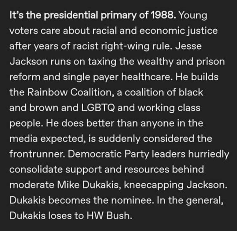 OvrcmplctdHstry's tweet photo. It is the presidential primary of 2020... https://t.co/w3y6mfZadc