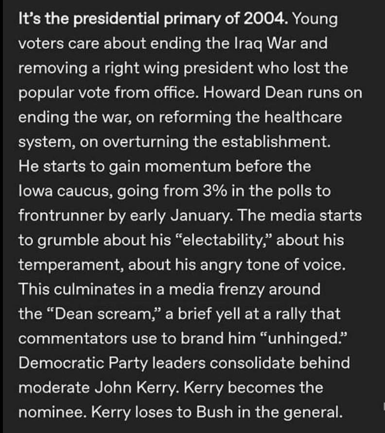 OvrcmplctdHstry's tweet photo. It is the presidential primary of 2020... https://t.co/w3y6mfZadc