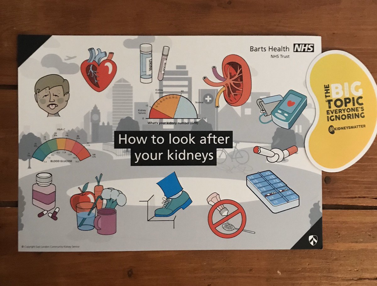 What’s good for your kidneys is good for your heart. Even mild CKD increases CVD risk. <a href="/NHSBartsHealth/">Barts Health</a> kidney education developed with <a href="/nicolamthomas/">Prof Nicola Thomas</a> helps motivate change. Virtual #WorldKidneyDay #AllOurHealth