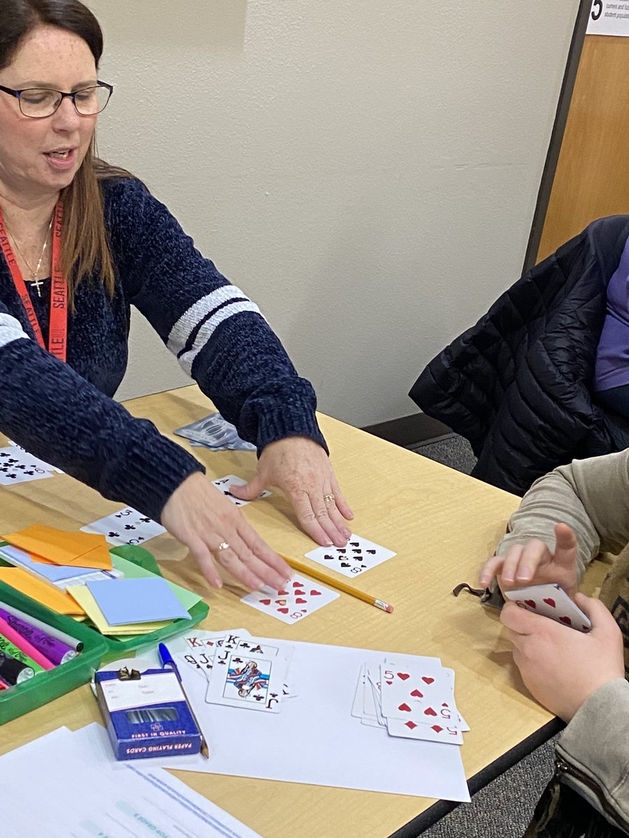 mrsblackrms's tweet photo. What another fun night engaging in #mathgames after school in @YCSnews with 3-5 staff! Thanks @MathforLove for such wonderful #freemathgames to #promotethinkingandreasoning #howdidyouthinkaboutit #lovemyjob #thereissmilinginmath #weareESD113 https://t.co/GB4fKGwRWg