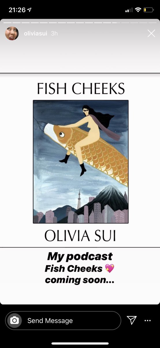 belahlugosiii's tweet photo. AHHHHHHHHH @OliviaSui #FishCheeks https://t.co/DROepRZ8Ex