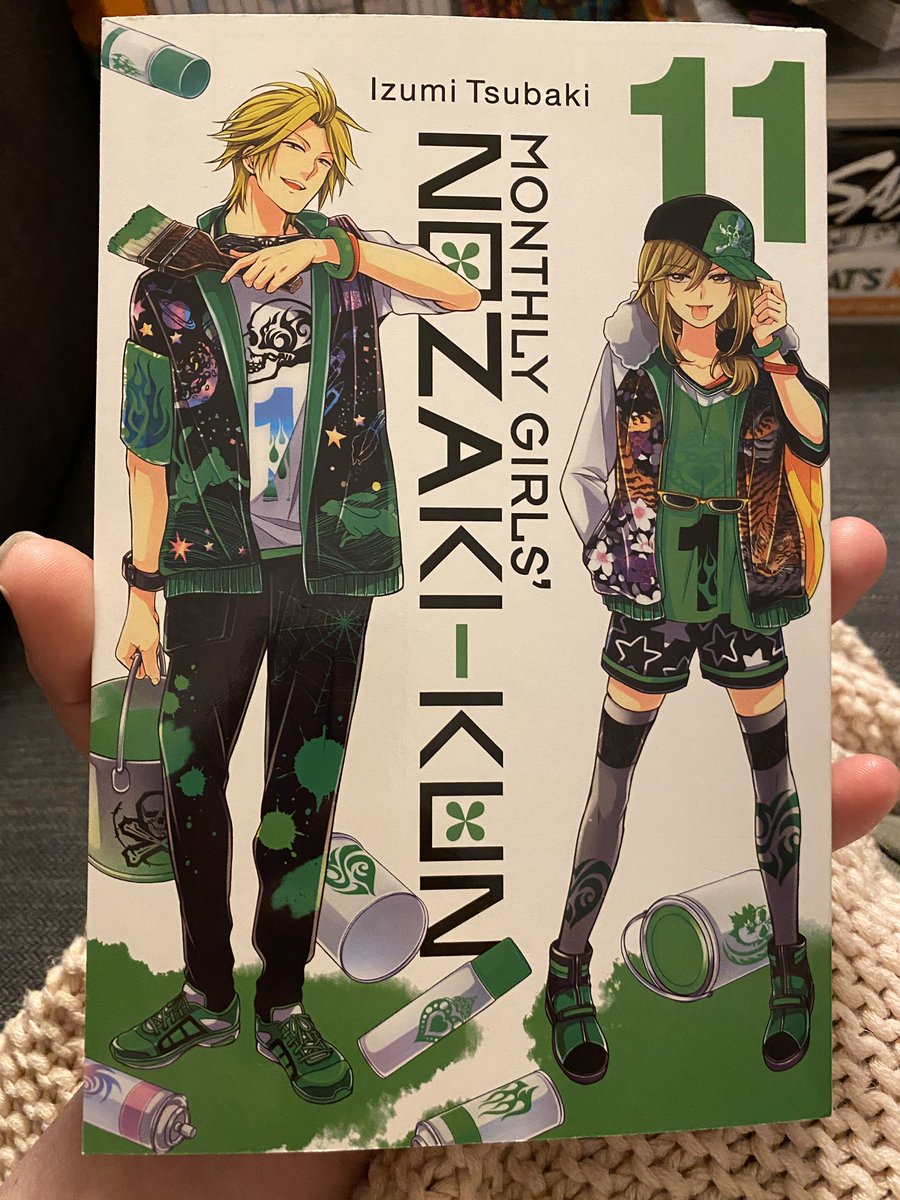 And finally a new volume of Nozaki-kun! Very sibling heavy volume. I always laugh out loud when I read these. Incidentally I keep thinking the spray cans on the cover are pills