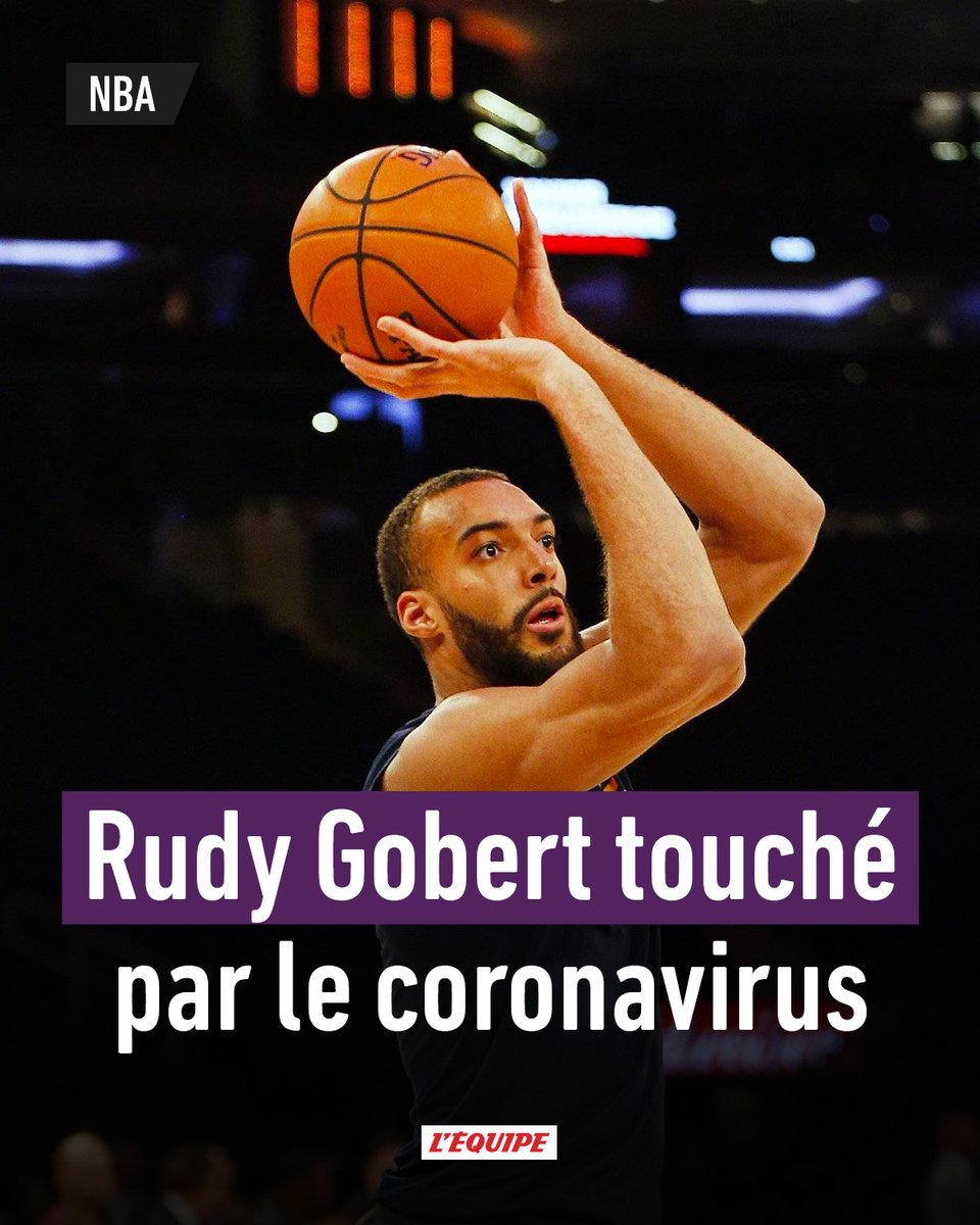 lequipe's tweet photo. La NBA a annoncé mercredi qu'elle suspendait la saison après une soirée de mercredi surréaliste : https://t.co/GXR3QMNFcV https://t.co/jjhkiW6dwN