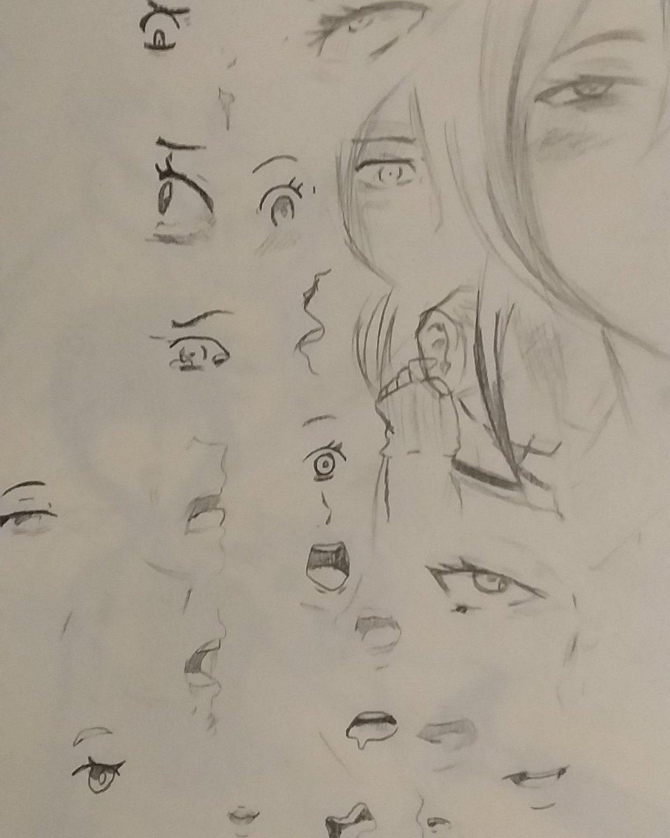 carmine_torres's tweet photo. El lunes mientras estaba esperando calificaciones me puse a bocetear ojos y labios.
#Drawing #Draw #Sketch #SketchBook #Traditionalart #artwork #DibujoPyD #arttraditional #myartwork #Myart #ArtistOnTwitter #animestyle #pencil https://t.co/137OHtpmyH