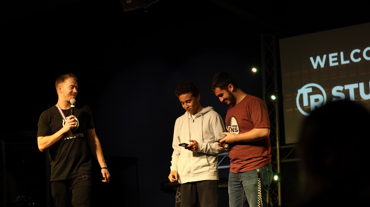 trstudentsstl's tweet photo. We had a blast with you tonight! Join us again on Sunday as we continue our March Madness Series. It all starts at 11:15! https://t.co/sPywVth1nh