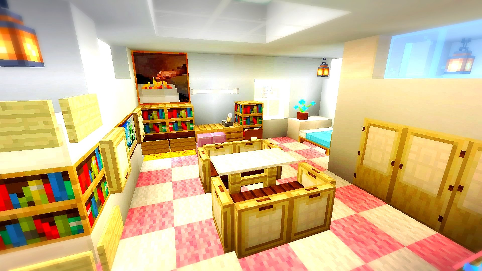 R Creative 女の子の部屋 Minecraft マイクラ T Co Yvypiysu9i Twitter