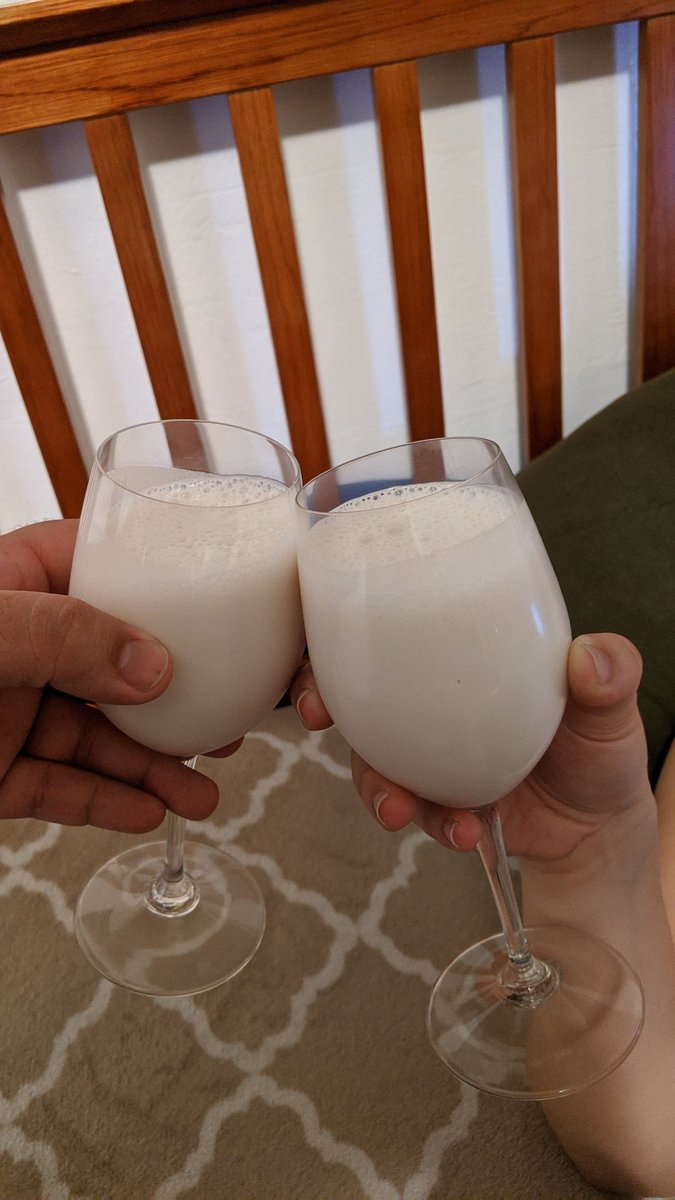 grievader's tweet photo. @jockowillink My wife and I had a evening work out and we're finishing off the day with Mölk night cap! https://t.co/2tEWvju2jd
