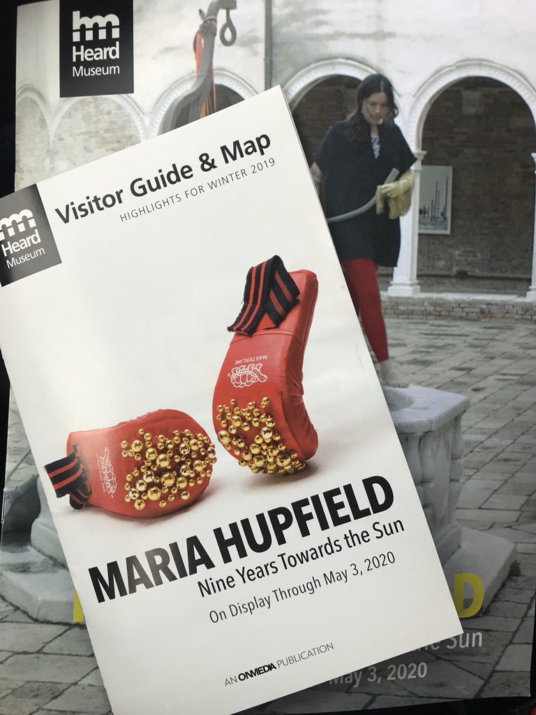 KevinPowless's tweet photo. When u have an afternoon to kill in Phoenix AZ, visit @HeardMuseum and discover the featured artist is #mariahupfield from @WasauksingFN and your hometown @townparrysound gets mentioned! @ParrySoundNS #indigenous https://t.co/hrxWkXSbPr