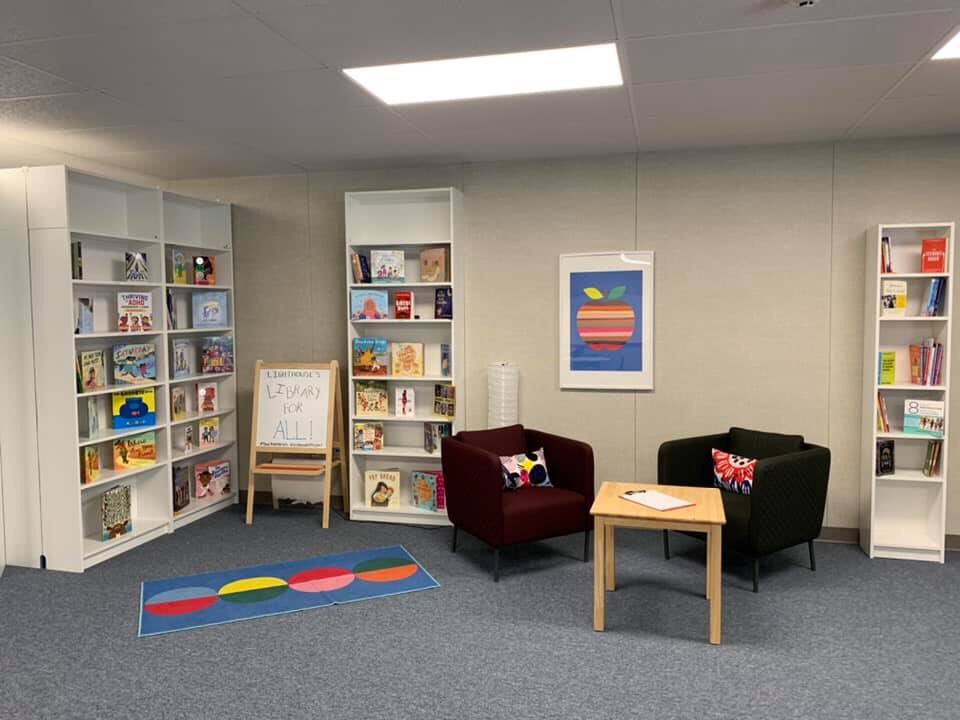 lala_andrews1's tweet photo. Our year long PD collaboration with @sacstate faculty is producing some amazing stuff. Check out this inclusion library that 3 of my staff members planned & executed. #SoarTogetherLCS #LCSPassionProjects #StingersUp https://t.co/CCZEldQVBd