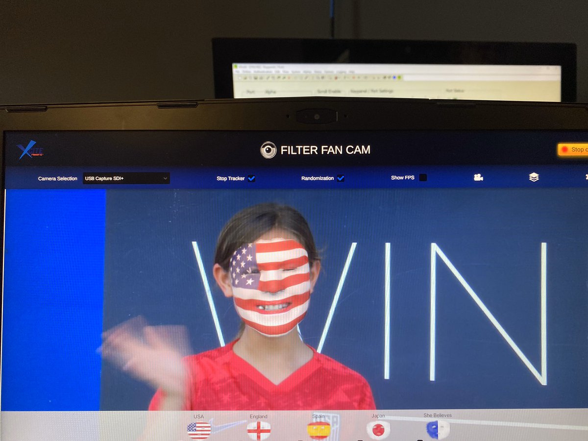 XciteInt's tweet photo. Thank you to the fans and @USWNT! We had a great time at the #SheBelievesCup2020 and our #filterfancam and #socialmedia wall were a hit! #SheBelievesCup #fanengaegement #SportsBiz #production #filters https://t.co/HLmeh2X4Ap
