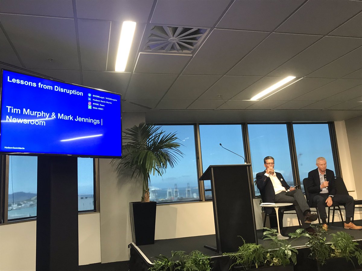 msanchali's tweet photo. @NewsroomNZ’s lessons from disruption. @HGMLegal #HGMInspire https://t.co/rSbcJXtMdw