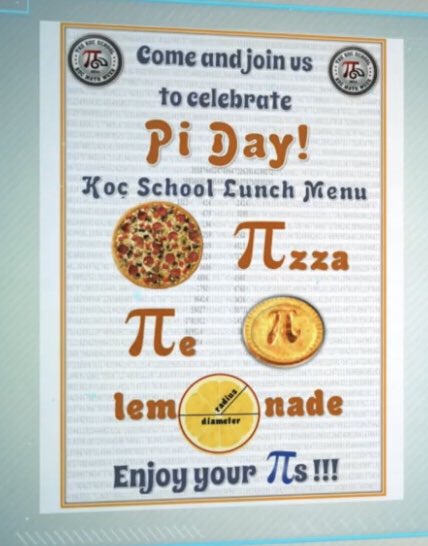 kocmathteam's tweet photo. Bugün tüm ortaokulumuz için beklenen gün: Pi günü etkinlikleri ve tabii ki Doughnuts 🍩 #kocmathweek #idm314 https://t.co/cX1GltG1Nl