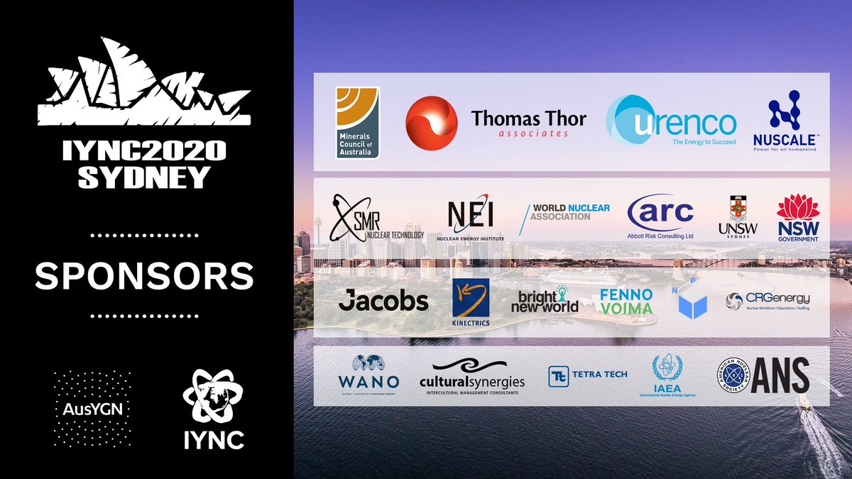 IYNC's tweet photo. Another thank you to our sponsors, supporters, and collaborators, who made #IYNC2020 possible!

@JacobsConnects
@KINECTRICS
@BNW_Aus
@Fennovoima 
@npxinnovation
CRG Energy
@WANOComms
@CulturSynergies
@TetraTech
@iaeaorg 
@ANS_org https://t.co/ymX7L8wwTi