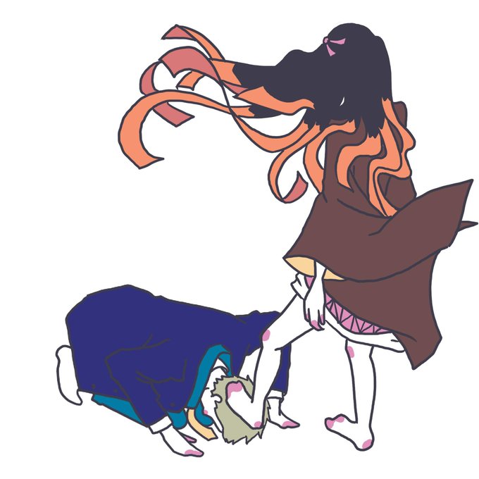 棉被さんがTwitterに投稿した竈門禰豆子(鬼滅の刃)のイラスト。