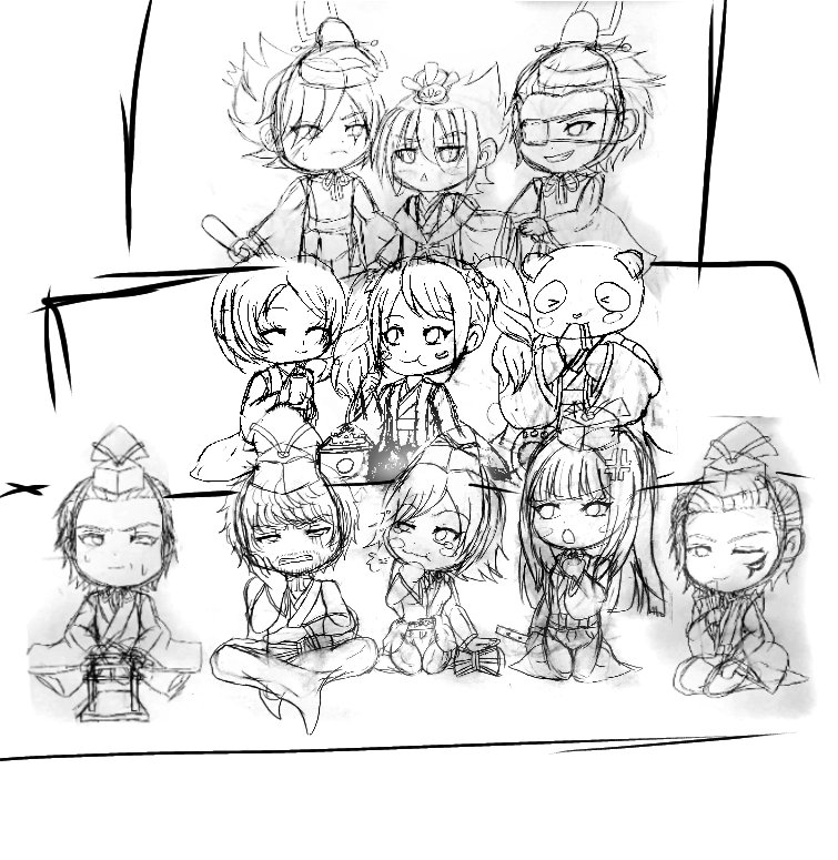 ズミル 女装 男装 腐向け注意 鉄拳ひな祭りイラスト出来ました 雑 この絵通して言うならオールバック嫌い しかもクラウディオ初描き 色塗りは出来ませんでした 体力も気力も無い 鉄拳絵師部 ひな祭り T Co Jiirdr3idc