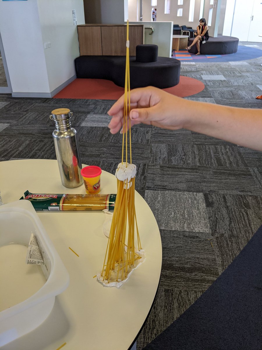 mrhugheshcc's tweet photo. Big ideas creativity. Can the spaghetti towers survive the earthquake? #hccellenbrook @Hccellenbrook https://t.co/IwGQCq0s2y
