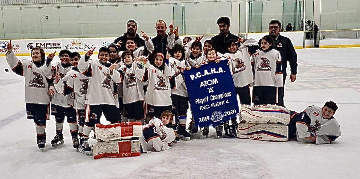 SMHA had the privilege of hosting the Atom Flight 4 Final 4 at our new home arena for the first time. We are excited to announce that our very own Atom A2 team came out victorious. Congrats to all the players and coaching staff. #Waytorepresent - #Thunderstrong <a href="/PCAHAMain/">PCAHA</a>