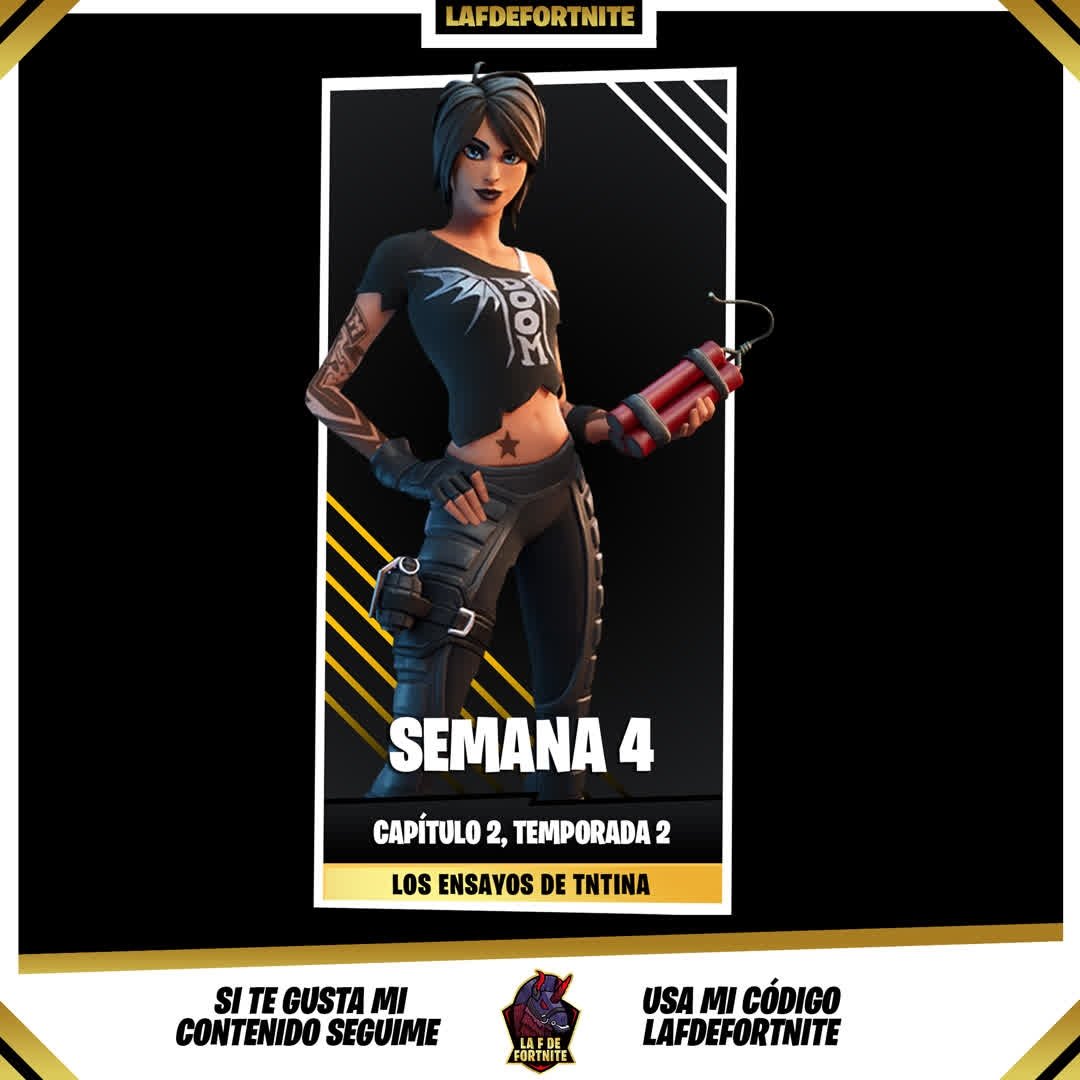 LaFdeFortnite's tweet photo. Los desafíos de la semana 4 ya están a la vuelta de la esquina. Dejame un RT 🔄 y un like 💛 me ayudaría mucho a seguir subiendo contenido en esta plataforma.

#fortnite #desafios #desafio #mapa #maps #fortnitegame #game #guia #fortniteseason2 #FortniteBR #FortniteChapter2Season2 https://t.co/eiUyXDm9Vu