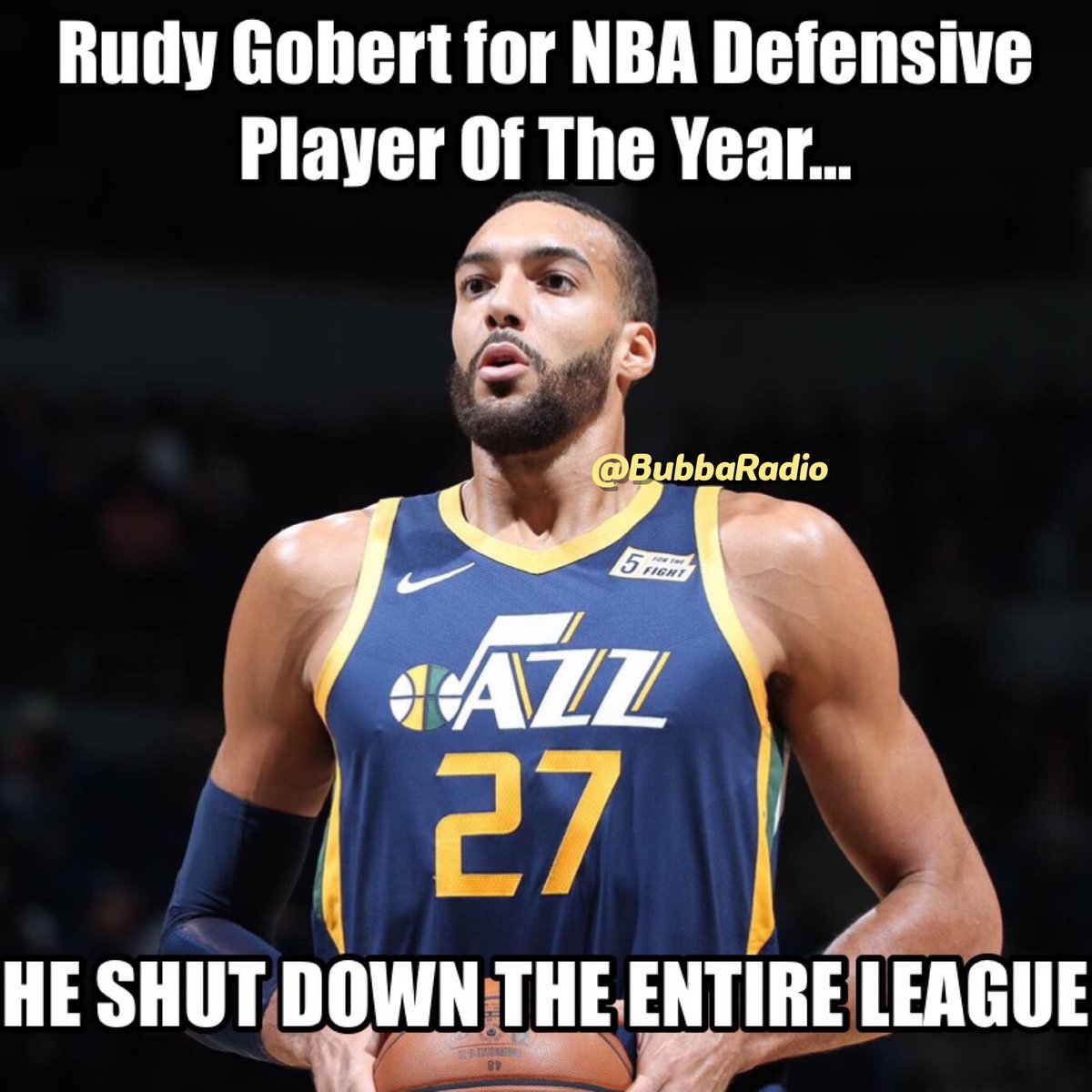 BubbaRadio's tweet image. HAD to do an @NBA #CoronaVirus #joke - all kidding aside, get well quick @rudygobert27 😷
#HumorNotHate #SuspendedSeason 😢 #SadBasketballFan 
instagram.com/p/B9nqm3unHOi/