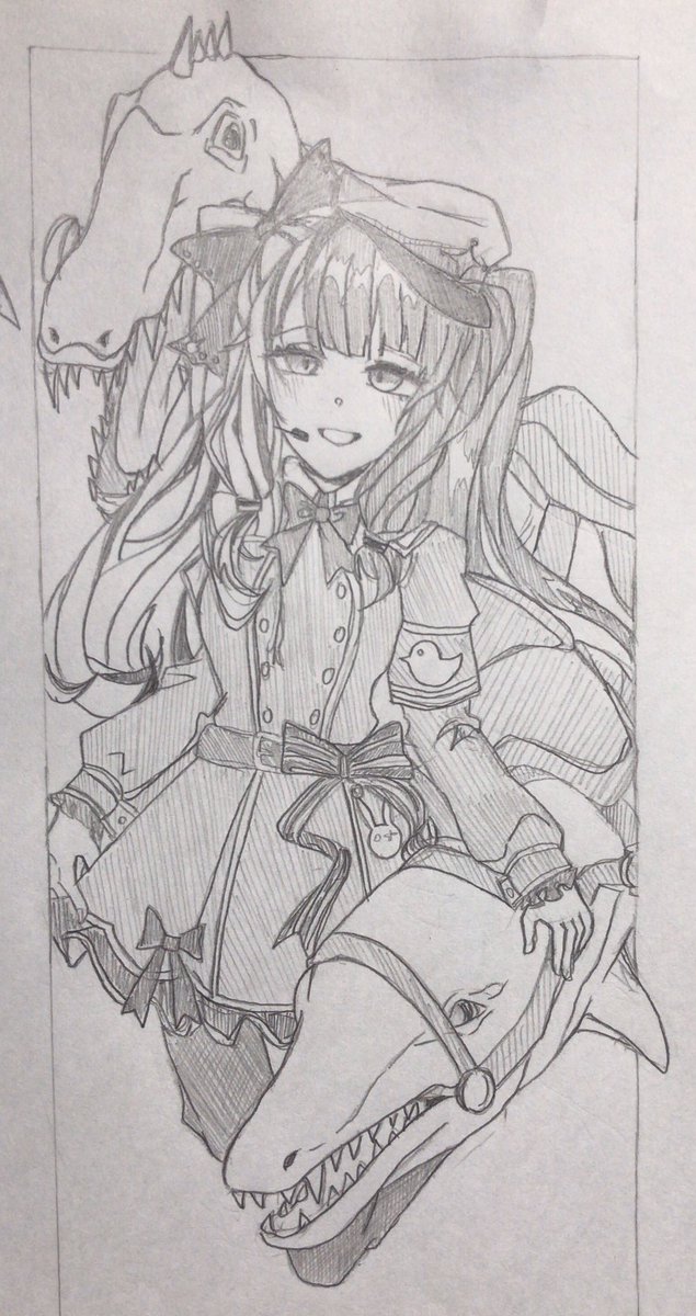 にじさんじARK四皇。
#ひまあーと  #かな絵 
 #れなの鳥っくあーと #ピク渋 