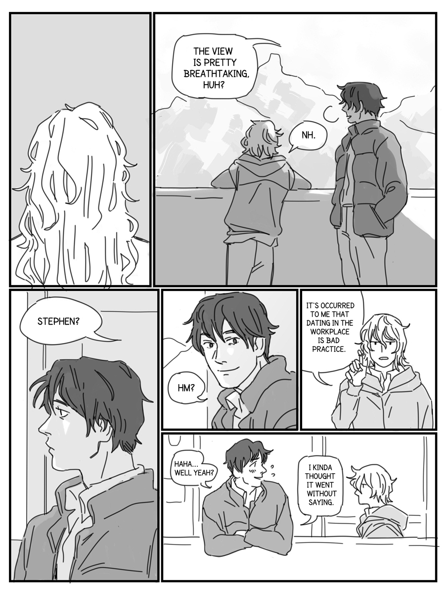 A Death Note Near fan comic feat. my otp circa 2006 moving on with their lives 