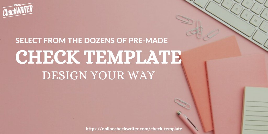webcheckwriter's tweet photo. https://t.co/NPpJiHixqV
A check template helps to create checks in a particular format that a person thinks. A check template is pre-formatted in a peculiar way that minor modifications can be made by the user accordingly.
#OnlineCheckWriter #CheckTemplate #ChecklistTemplate https://t.co/NQqQ4wNTHf