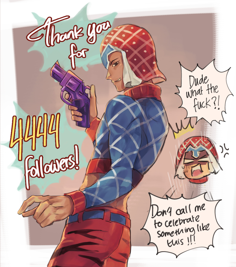 Thank you so much for 4444 followers I appreciate it a lot!!!!
Now I have a reason to draw Mista ? 