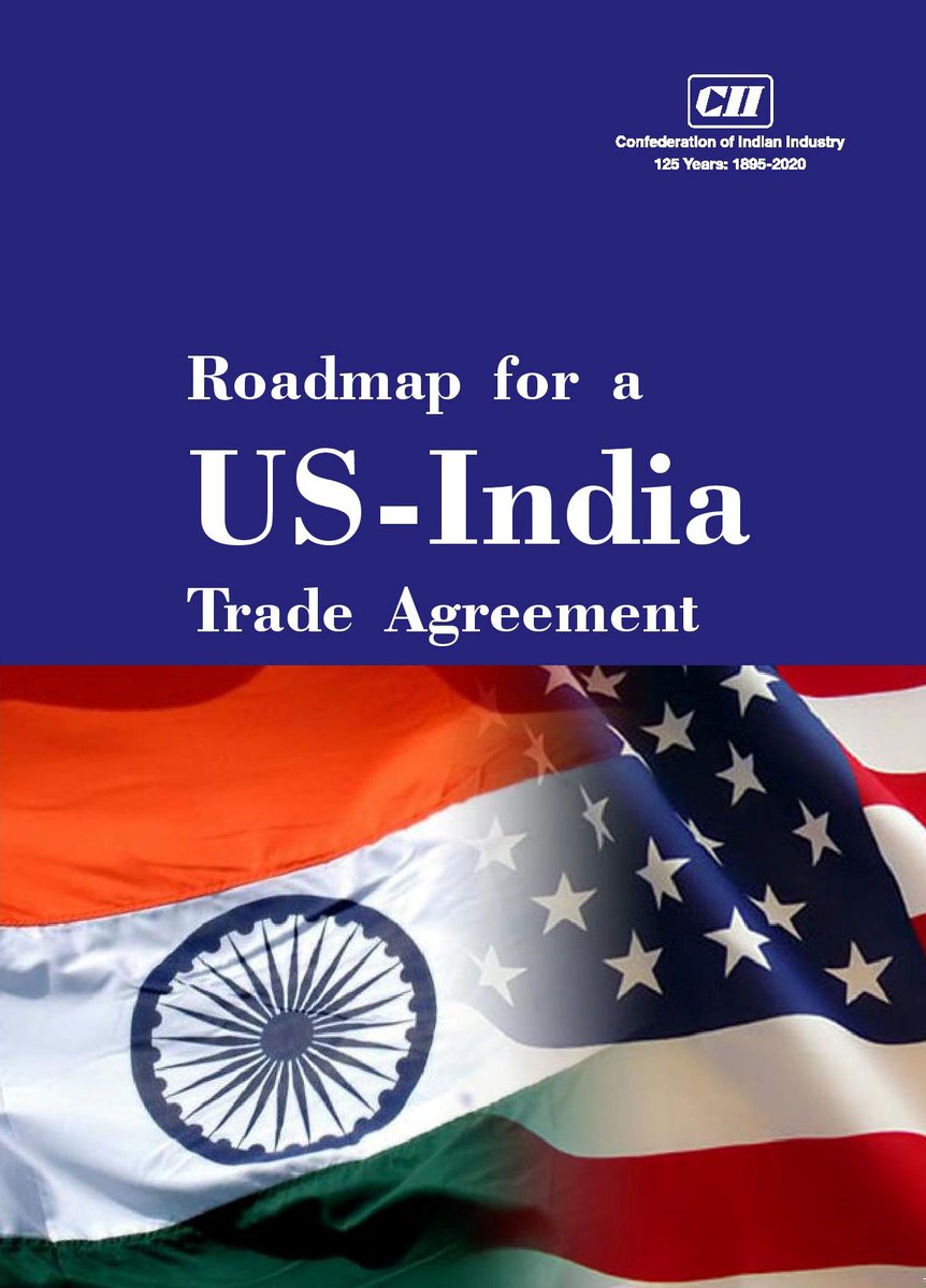 FollowCII's tweet photo. #CIIResearch outlines a roadmap for a broad #USIndia🇺🇸🇮🇳 Trade Agreement, suggests tackling #trade chapters sequentially in the short, medium and long term. Find report here➡️https://t.co/Ri8FIaFxmS #cii4india @USAndIndia @IndianEmbassyUS @CommerceGov https://t.co/E2XkvkQFUg