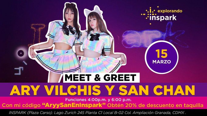 ?? ¿Ya están listos para el  #meetandgreet , este domingo 15 de marzo? Voy a estar con @sanchanclau en