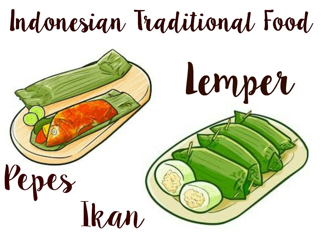 Traditional Indonesian Food Cartoon