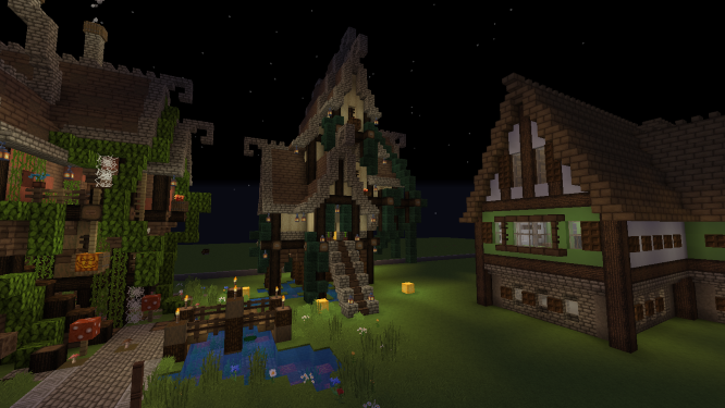 Wolffairy2's tweet photo. Swamp builds,witches houses....i just loveee these houses!!thank you @BlueNerdYT for these tutorial,such a joy 2 build.i wish there was unlimited op them,hehehe.😝😏😋😊😁 #bluenerdistheroofking #witches #minecraftislife #bigbuilds https://t.co/4BSkHcgfon