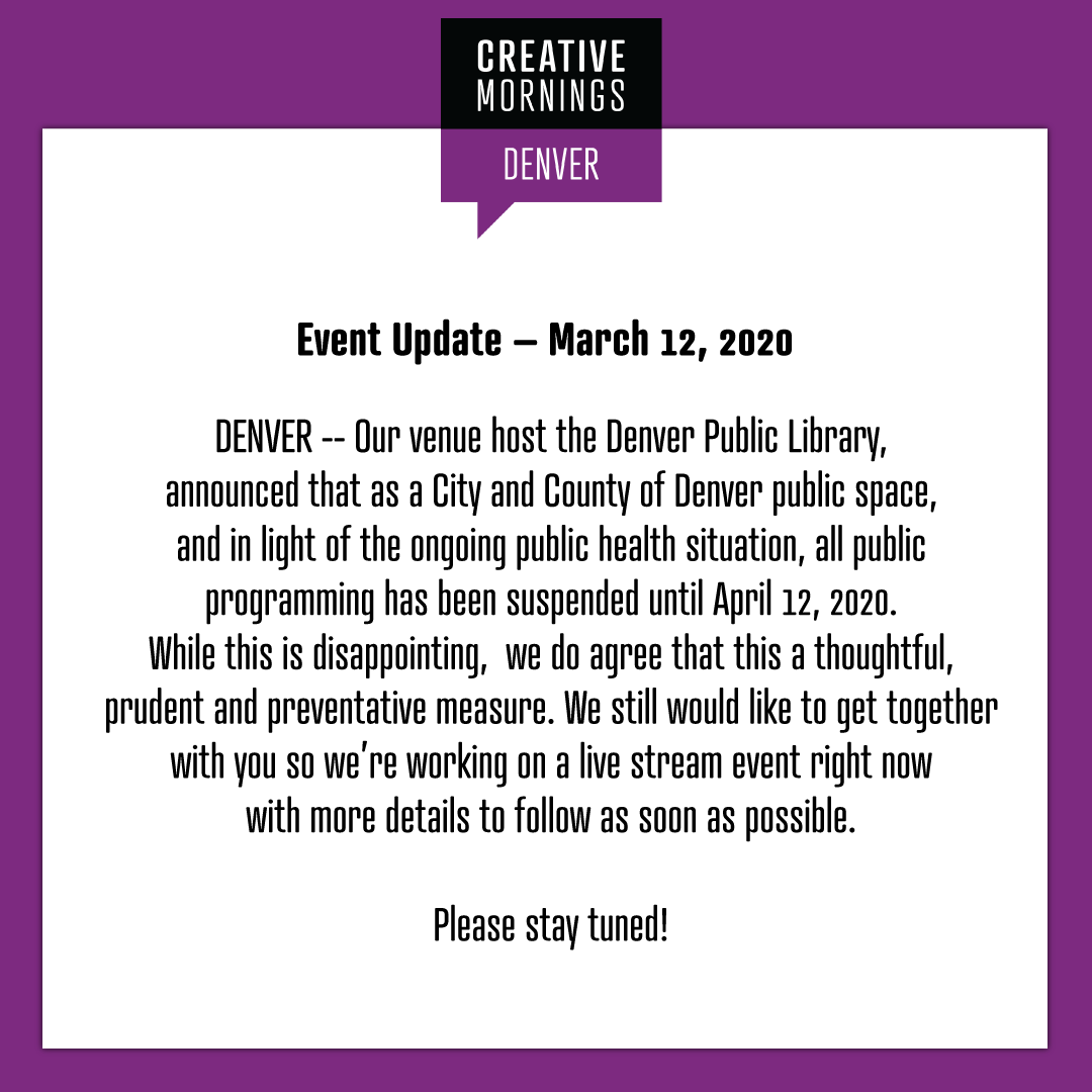 CreativeMornings/DEN tweet media