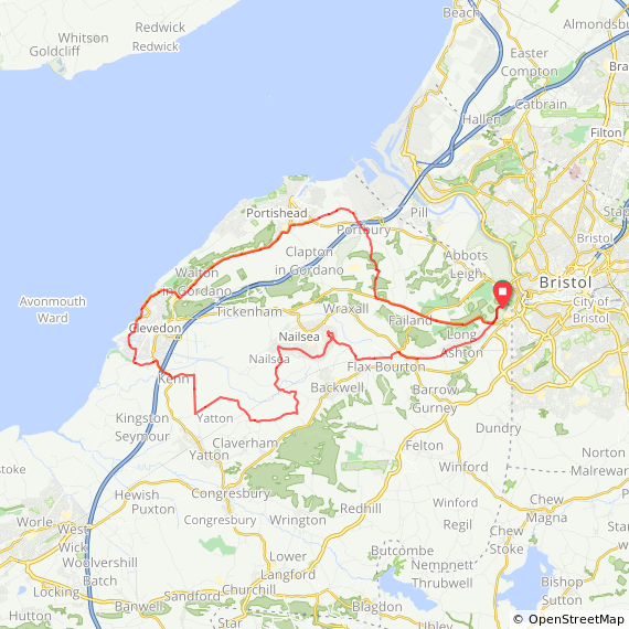 PROPSCC's tweet photo. PROPS Cycle Club Saturday Ride Route Options - Clevedon Coffee Stop - https://t.co/ePEKIMV5XT https://t.co/i0uXAP5jBO