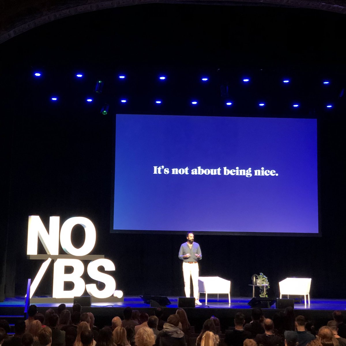 It’s not about being nice, it’s a by-product 🙌🏻 <a href="/michaelventura/">michaelventura</a> closing out <a href="/nobs_events/">NO/BS Conference</a> 👊🏽 #NoBS2020