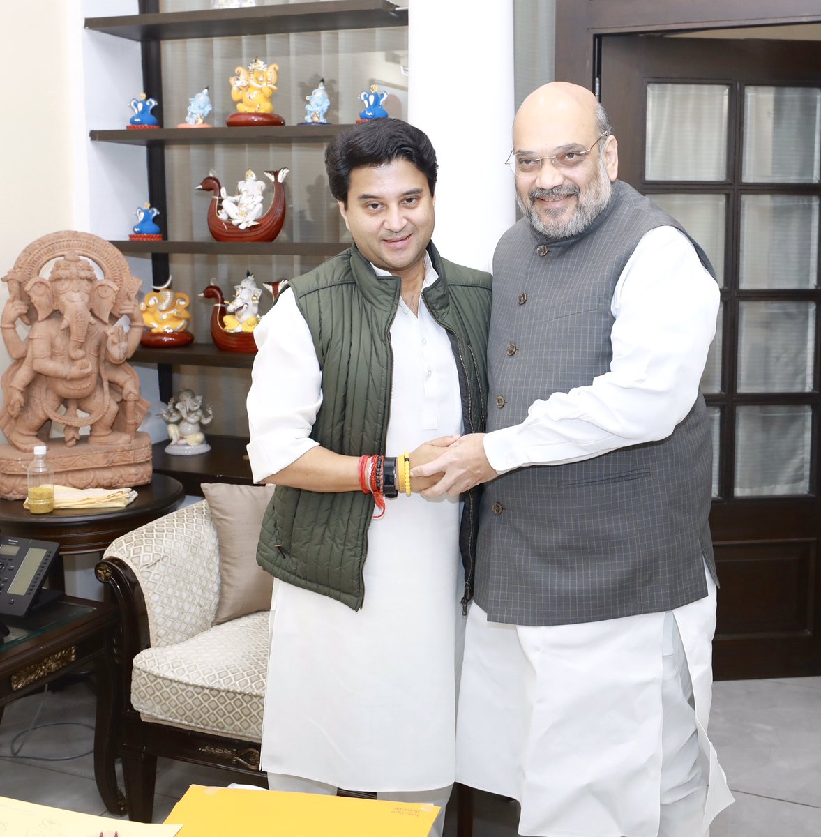Met Shri <a href="/JM_Scindia/">Jyotiraditya M. Scindia</a> ji.

I am sure his induction into the party will further strengthen BJP’s resolve to serve the people of Madhya Pradesh.