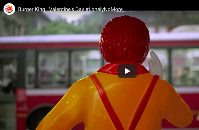 PRmomentIndia's tweet photo. For Valentine's Day, @burgerkingindia  returned to its old idea of trolling @mcdonaldsindia
 for piggyback moment marketing. Their #lonelynomore hashtag helped the brand win a spot in the top 4, best-performing brand hashtags, for Valentine's day. @need_space_ @Meltwater @PaarulC https://t.co/CSYwl1PrYC