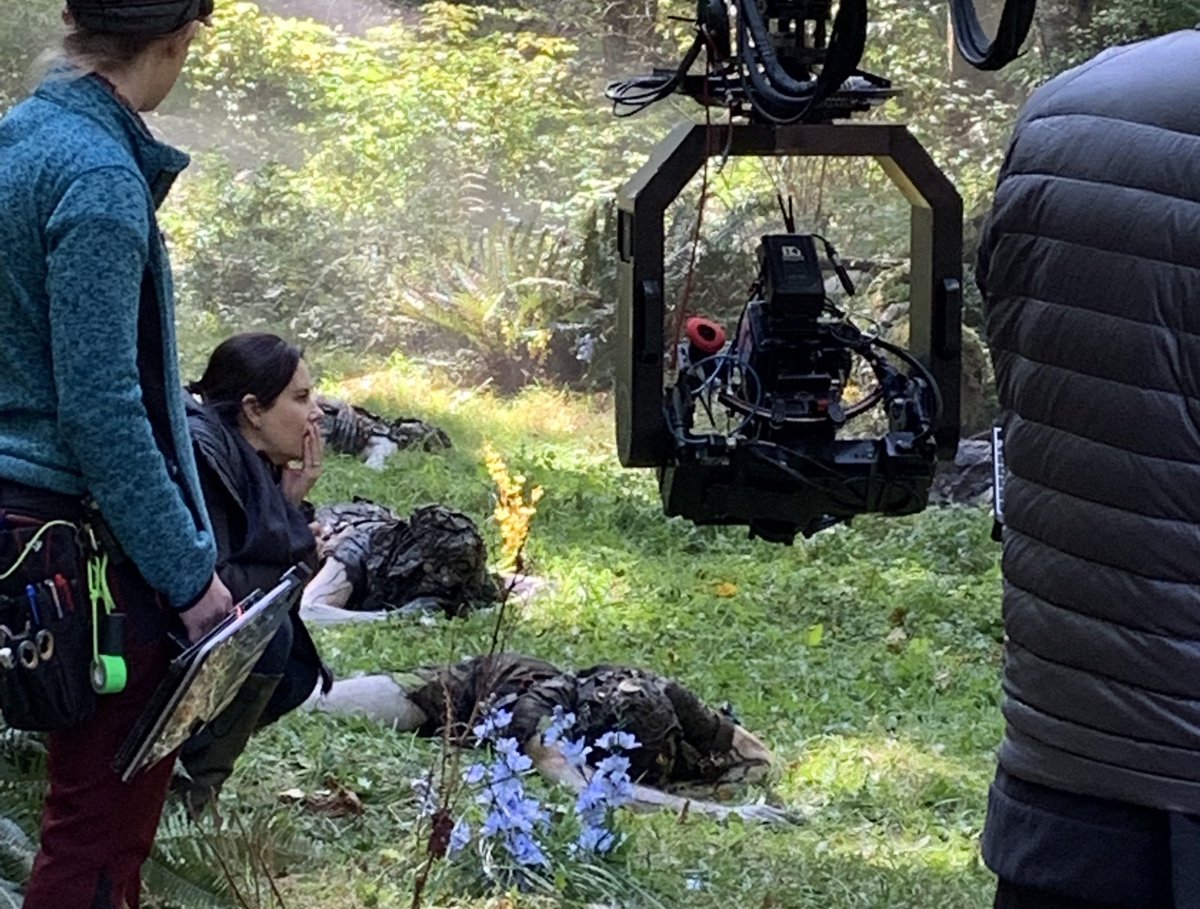 Director ⁦<a href="/shannonkohli/">Shannon Kohli</a>⁩ plotting Taker Armageddon #TheMagicians #Purgatory