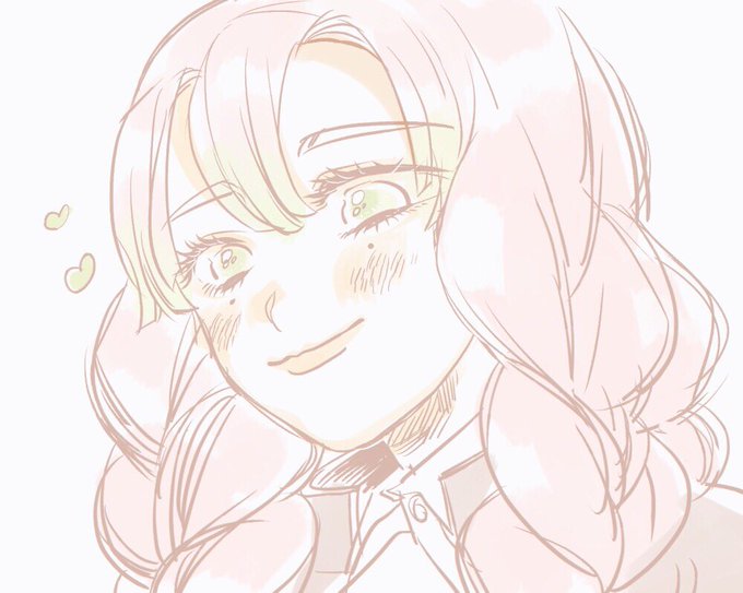 あもさんがTwitterに投稿した甘露寺蜜璃(鬼滅の刃)のイラスト。