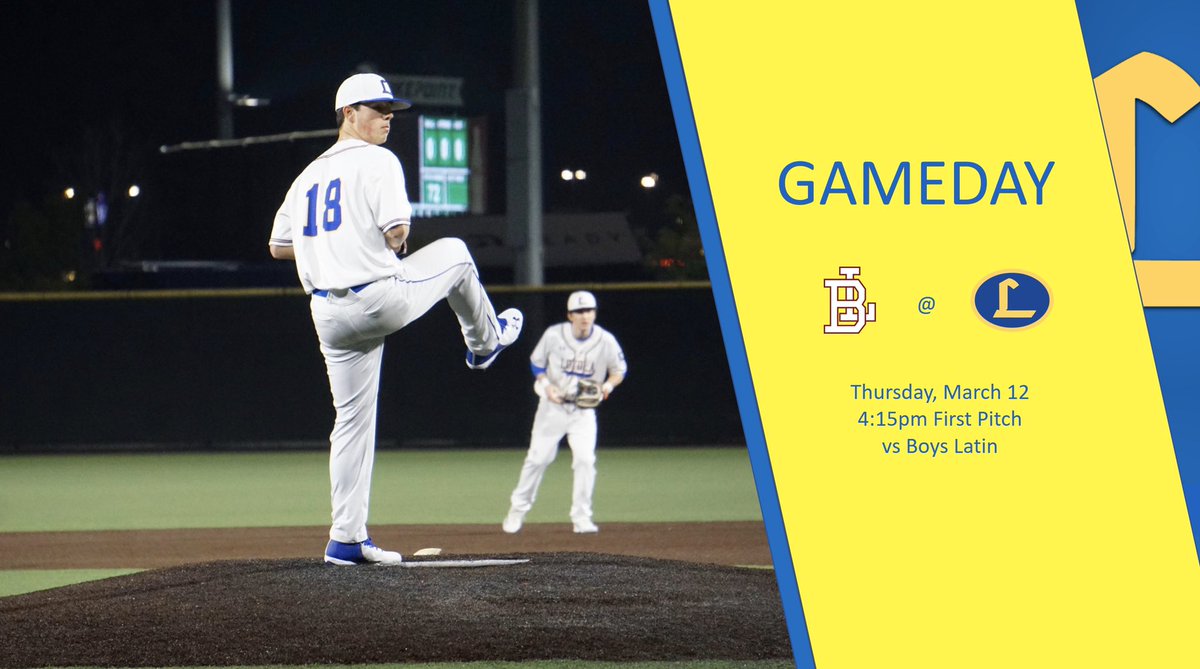 GAMEDAY

Loyola returns home for a 4:15 matchup against Boys Latin this afternoon