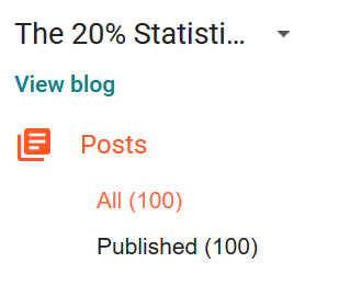 My 100th Blog Post My 100th Blog Post