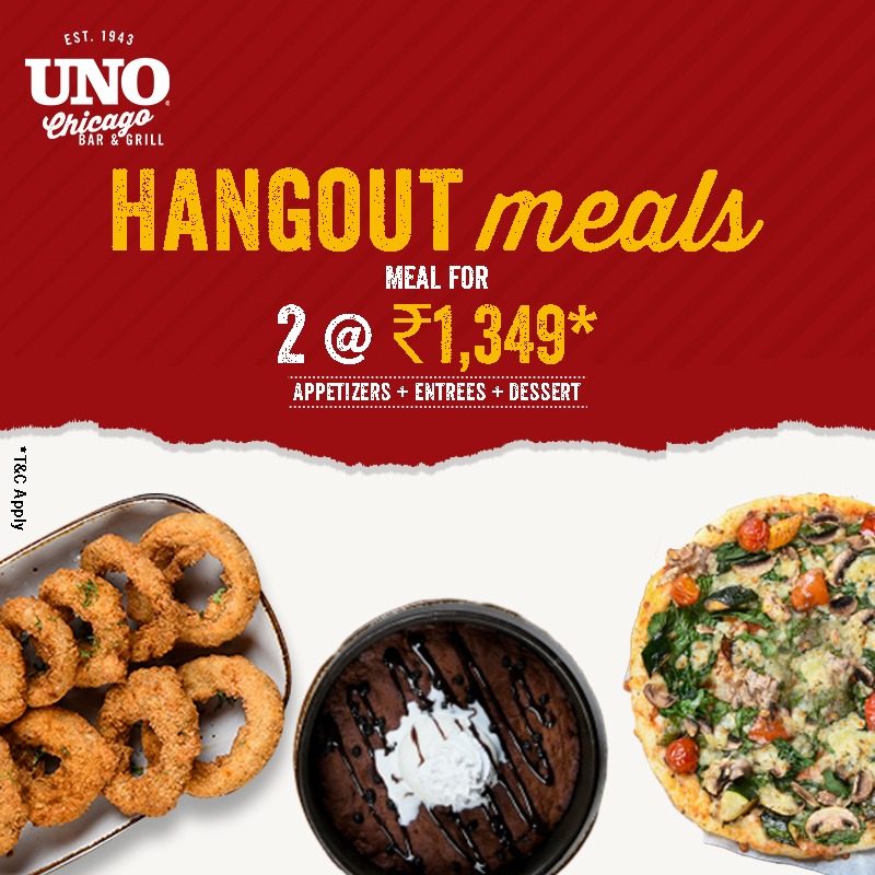 Unosindia's tweet photo. A filling meal at a budget deal!
Noida - 1299/-
Kolkata - 1299/-
Bengaluru - 1349/-

For Reservations: https://t.co/fZeai5ha7E

#UnosIndia #Pizza #DeepdishPizza #Chicago #LovePizza #UnosGrill #Bar #UnoChicago #india #incredibleindia #FoodPorn #Kolkata  #Noida #Delhi #DelhiFoodie https://t.co/ZZRUil4dqE
