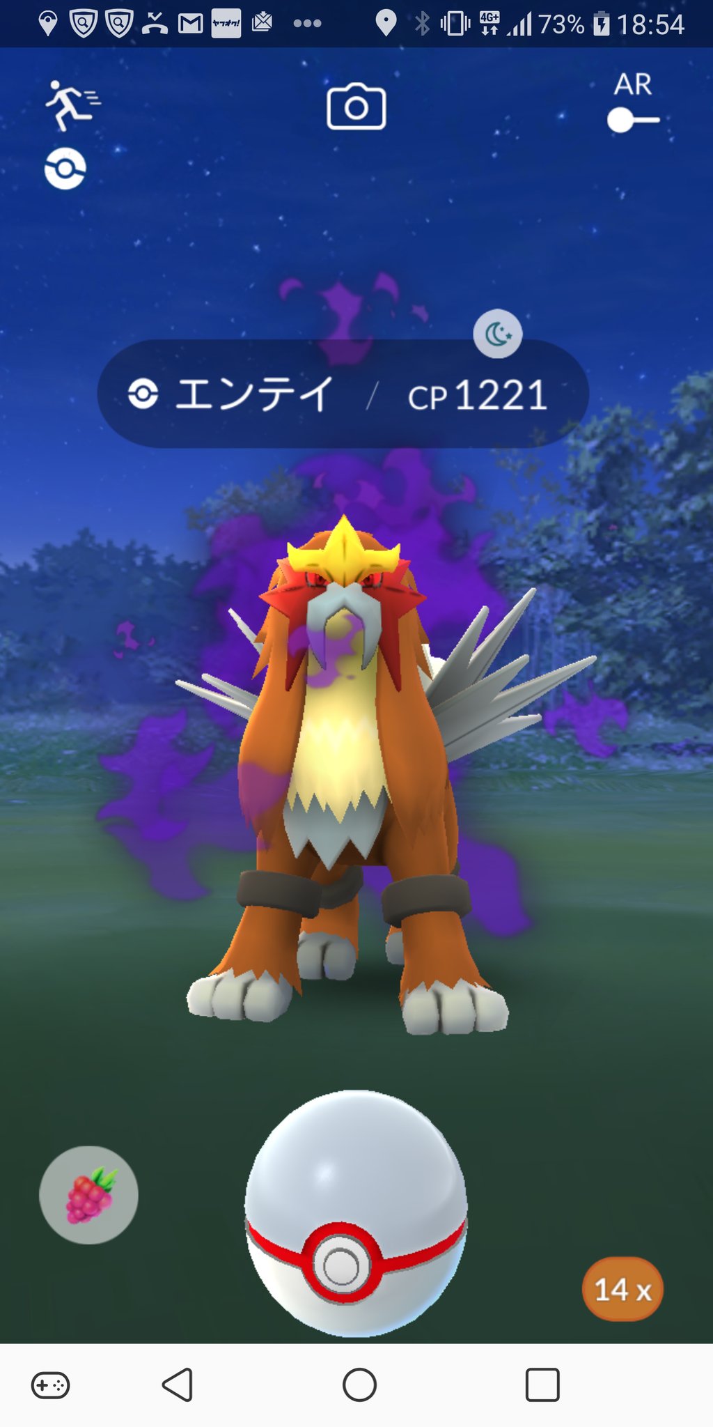 ポケモン go エンテイ