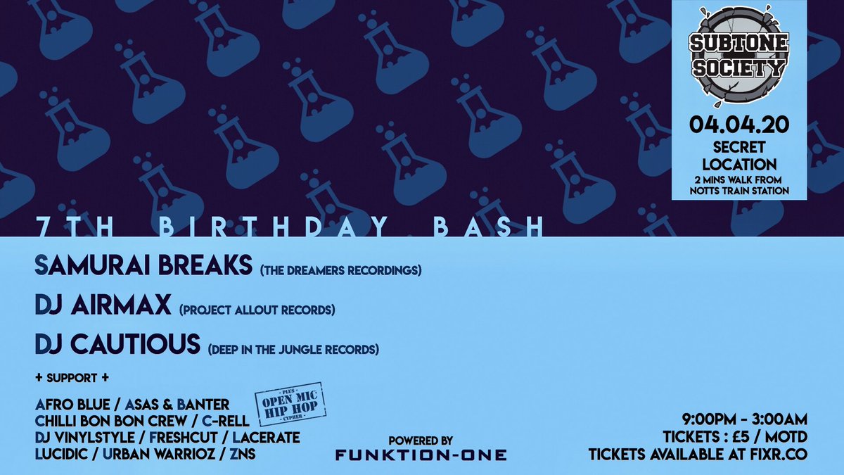 Next Up!
Tickets Only £5
Event Page : facebook.com/events/s/subto…