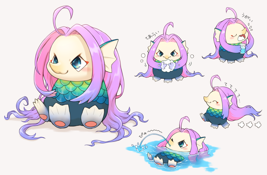 「アマビエちゃん\無常息災/\疫病退散/#アマビエ 」|獣道のイラスト