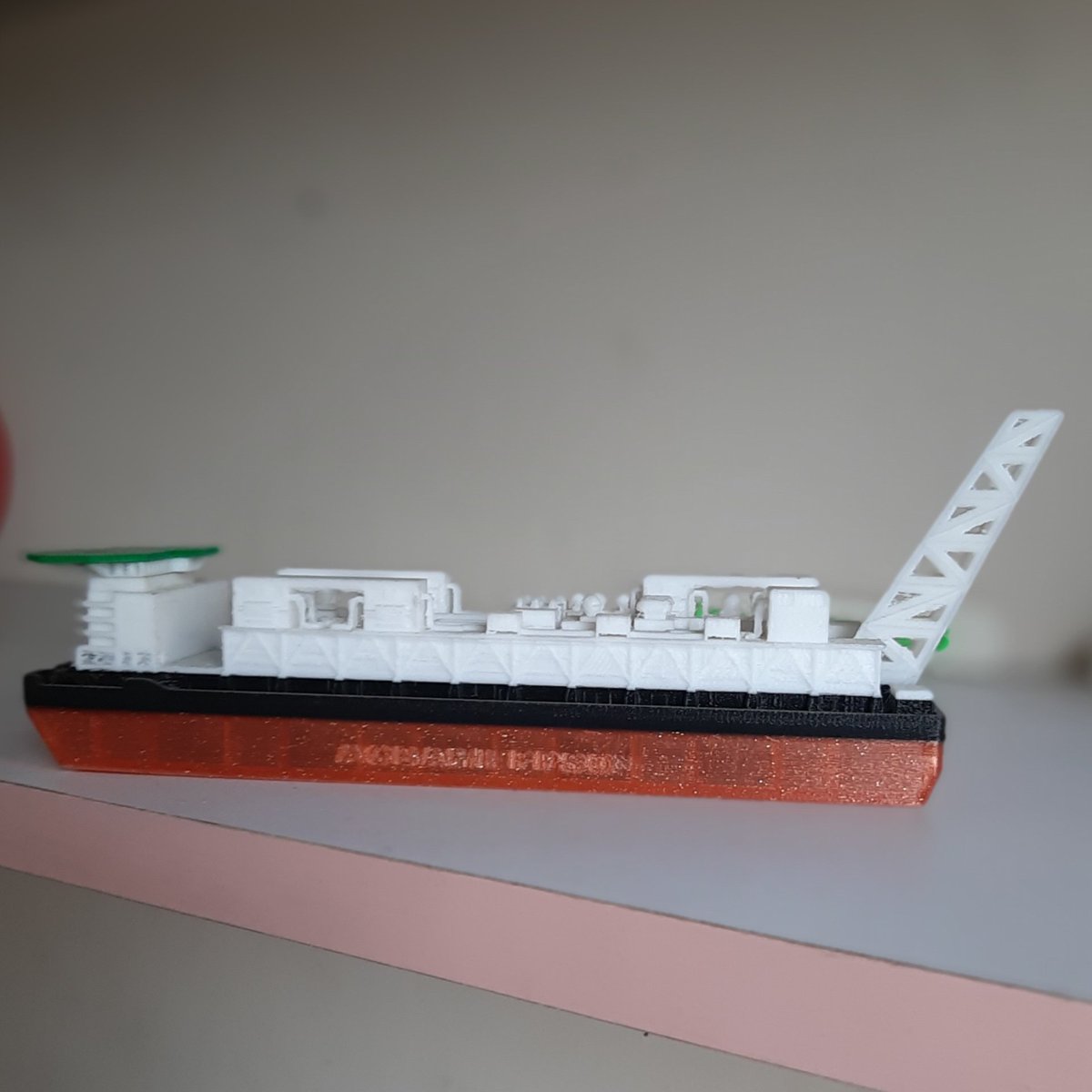 Stampar3D's tweet image. This 3dprinted model of Agbami FPSO was designed and printed for a client's presentation, for easy explannation and detailed information.

#3dprinting  #Stampar3d #3dprinted #presentation #3dprintedagbamifpso #tech #nigeria #agbamifpso #lagos #thursdaymotivation #thursday
#Agbami
