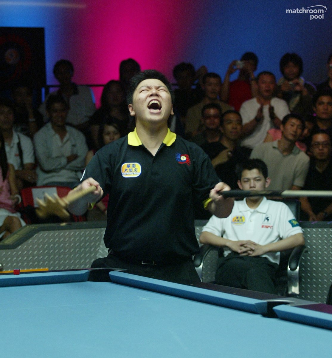 WorldPoolChamp's tweet image. #TBT to 2005 and a baby faced Jiaqing Wu who lifted the #WorldPoolChampionship title at just 16 years old!

Wu beat Po-Cheng Kuo 17-16 in an absolute thriller in Taipei 👏