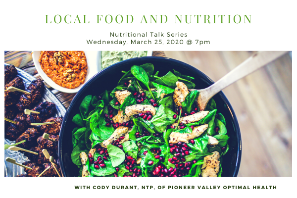 crghadley's tweet photo. Sign up for the next nutrition series on March 25th on the Pioneer Valley Optimal Health page! https://t.co/GZHQbMgkJt