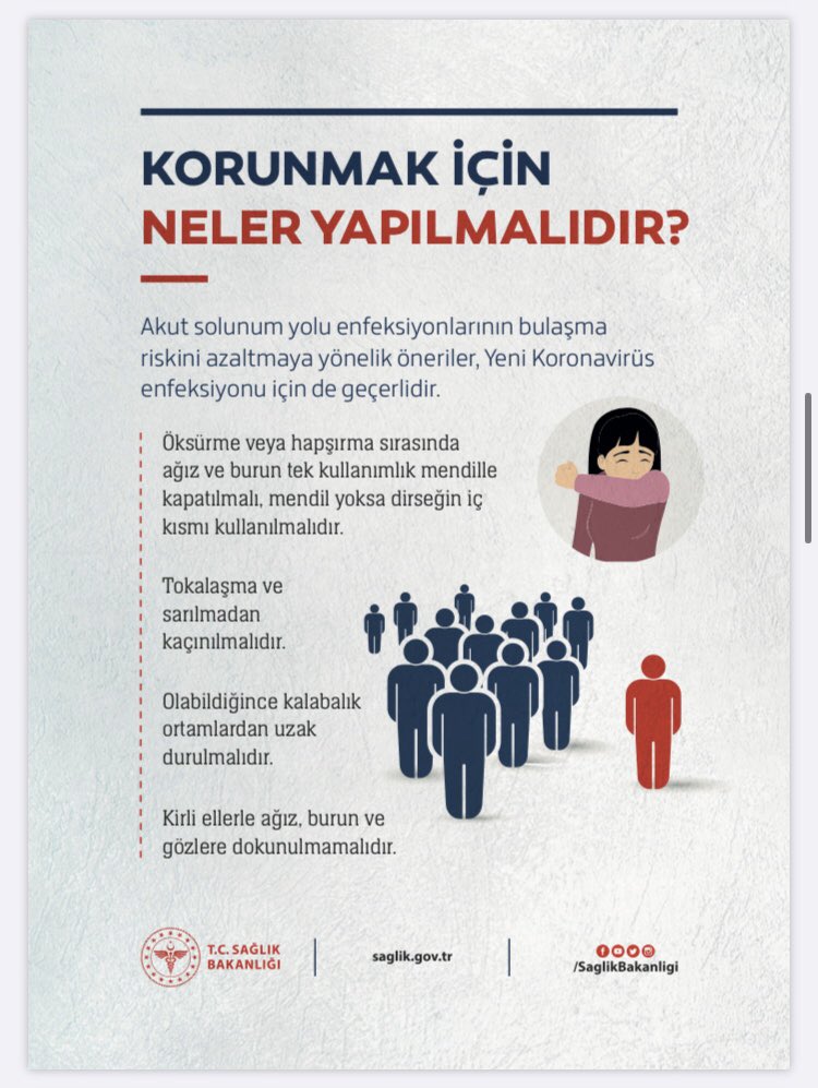 aduinovatif's tweet photo. Yeni Korona Virüsünden korunmak için neler yapılmalıdır? Belirtileri varsa neler yapılmalıdır? @saglikbakanligi 

#yenikoronavirüs #koronavirüsü #sağlıkbakanlığı https://t.co/JSv0JZ4UJh