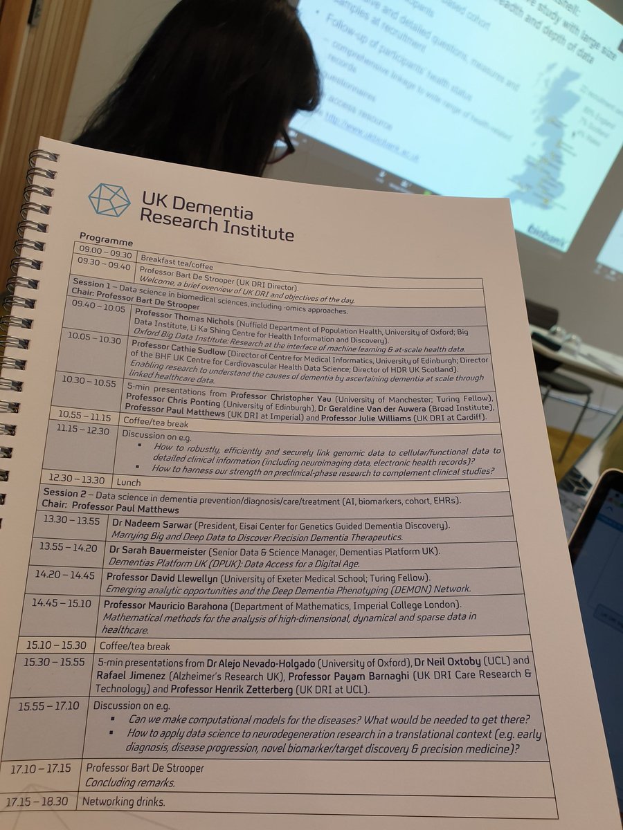 rafajido's tweet photo. Bart De Strooper introducing the Big data and dementia research workshop. Glad to see many #EDoN partners represented as well as organisations I previous work for like @ELIXIREurope &amp; @emblebi My slides for my 5' talk to introduce #EDoN https://t.co/YpO3zuXCy6 @UKDRI https://t.co/lufJp9NVLa