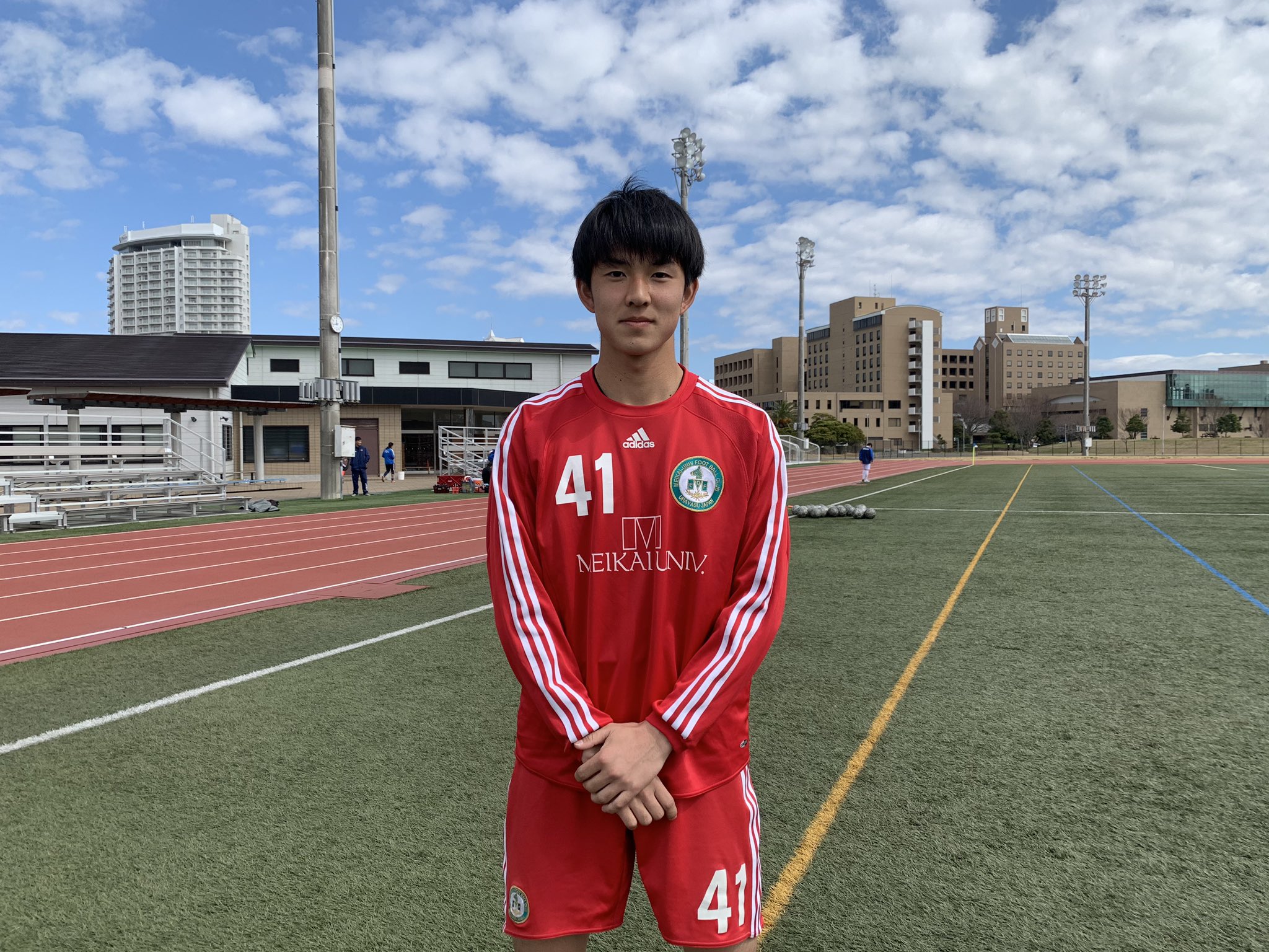 明海大学 体育会 サッカー部 大学サッカー adidas 練習着セット